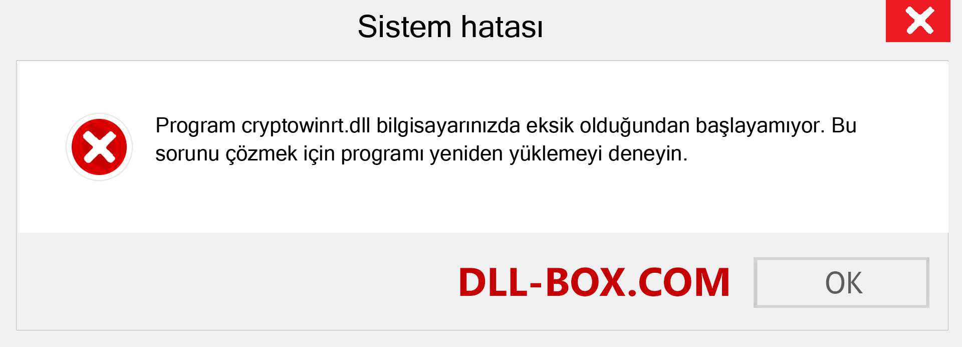 cryptowinrt.dll dosyası eksik mi? Windows 7, 8, 10 için İndirin - Windows'ta cryptowinrt dll Eksik Hatasını Düzeltin, fotoğraflar, resimler